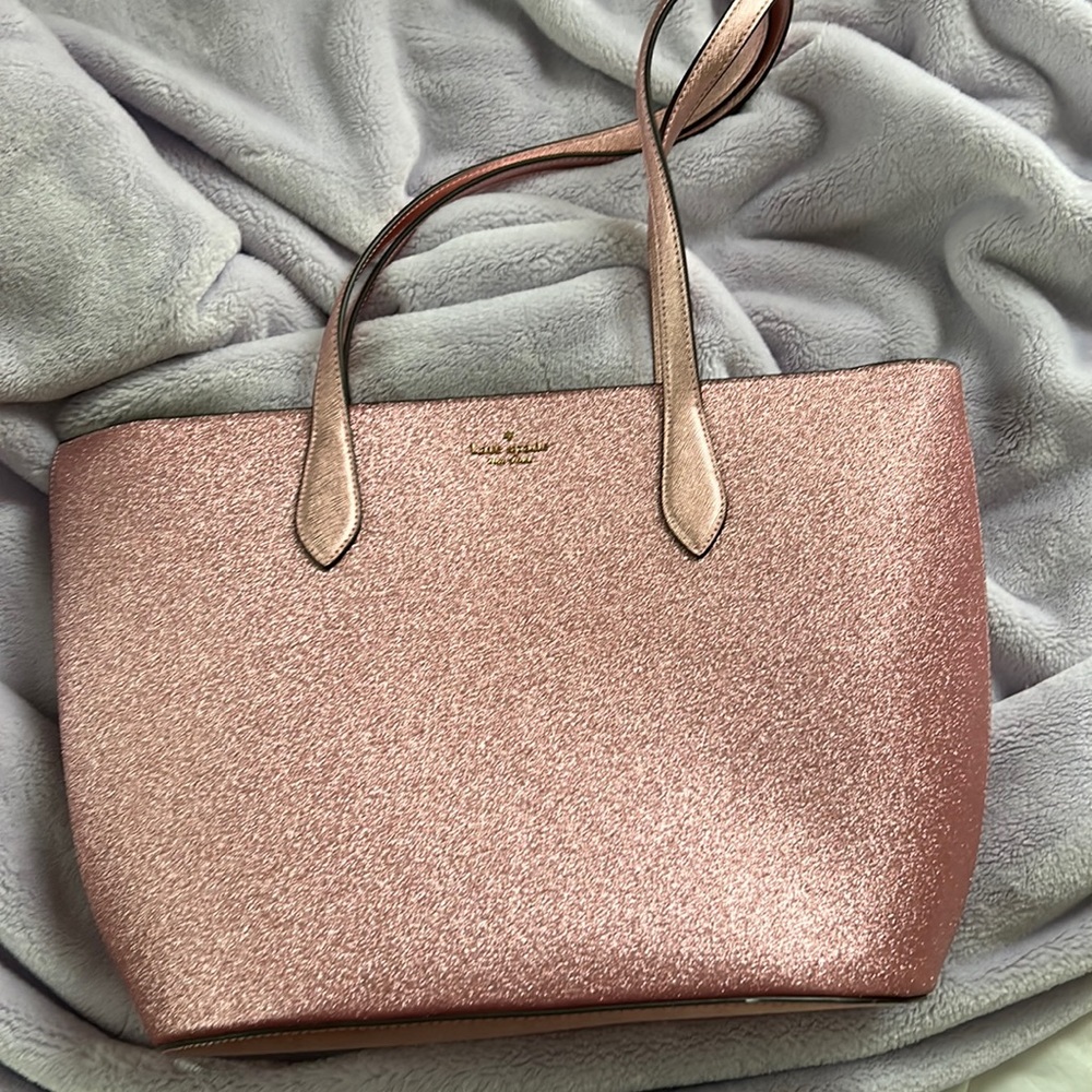 Kate spade pink sparkly tote